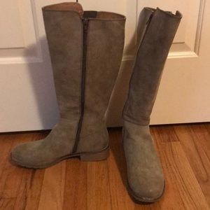 Tan/Beige Suede boots